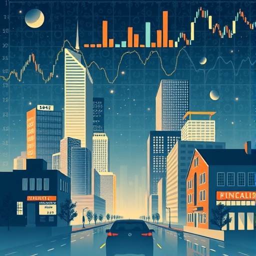 呈現全球金融市場動態的圖示。