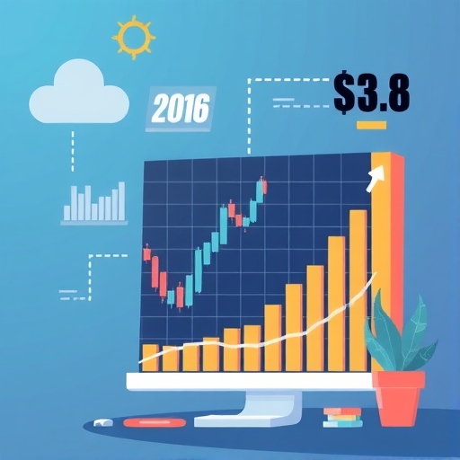 一個放大鏡檢視著金融圖表，代表對保證金交易細節的分析。