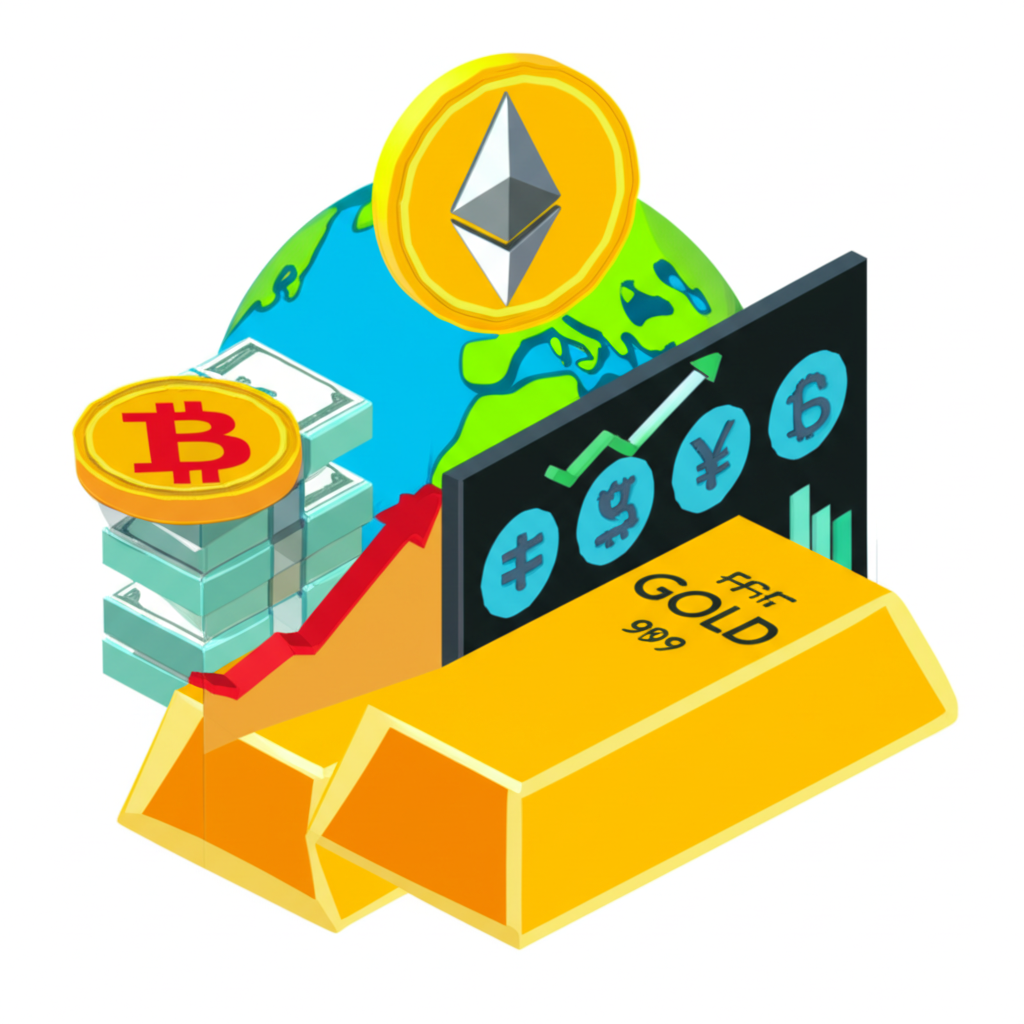 金融市場圖表顯示價格波動與交易數據