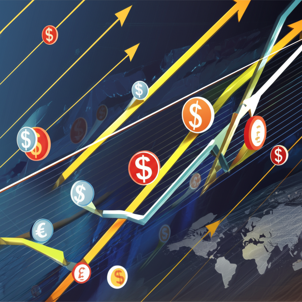 一群金融專業人士在現代辦公室中協作，檢視金融法規與市場表現相關數據。