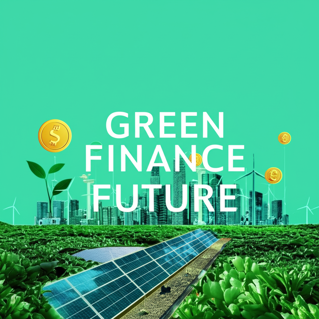Green finance future, illustration