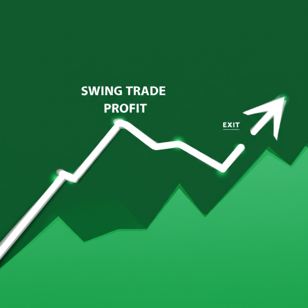 Swing trade profit illustration