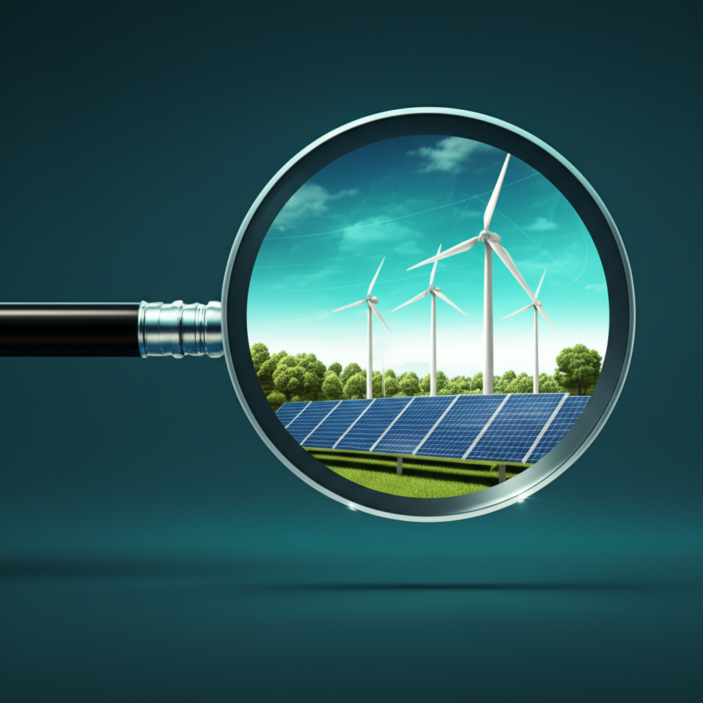 Green energy impact investor strategy illustration