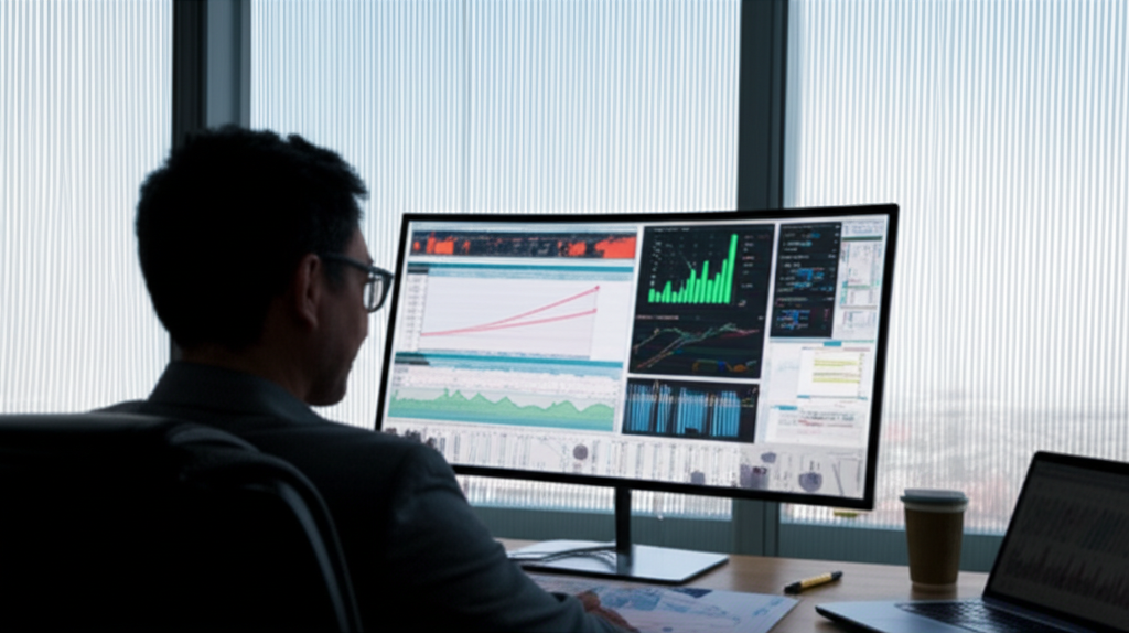Investor studying CB market trends