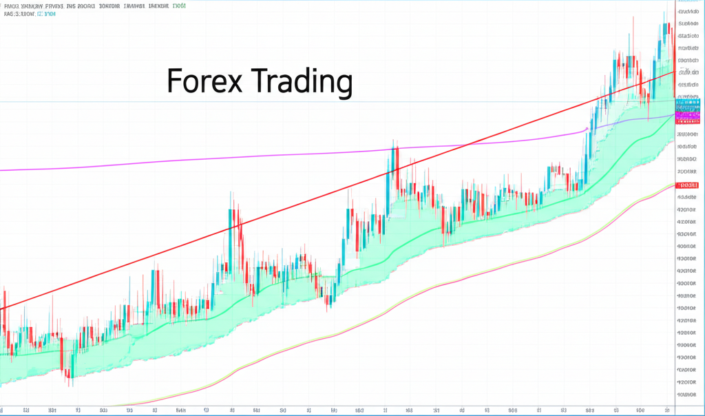 Forex trading analysis, chart illustration.