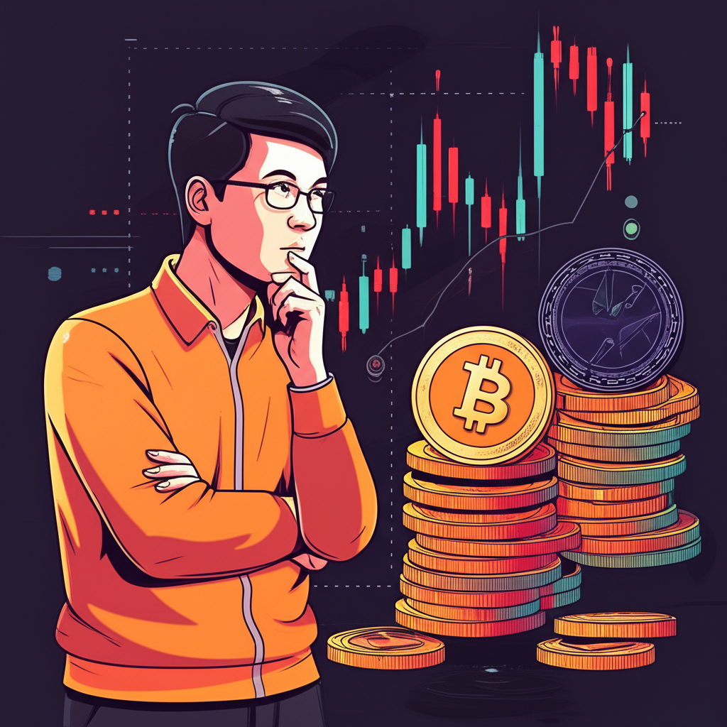 Taiwan investor, forex vs crypto, illustration