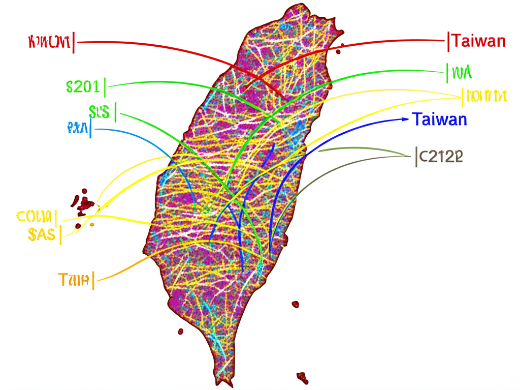 台灣地圖與全球貨幣流動