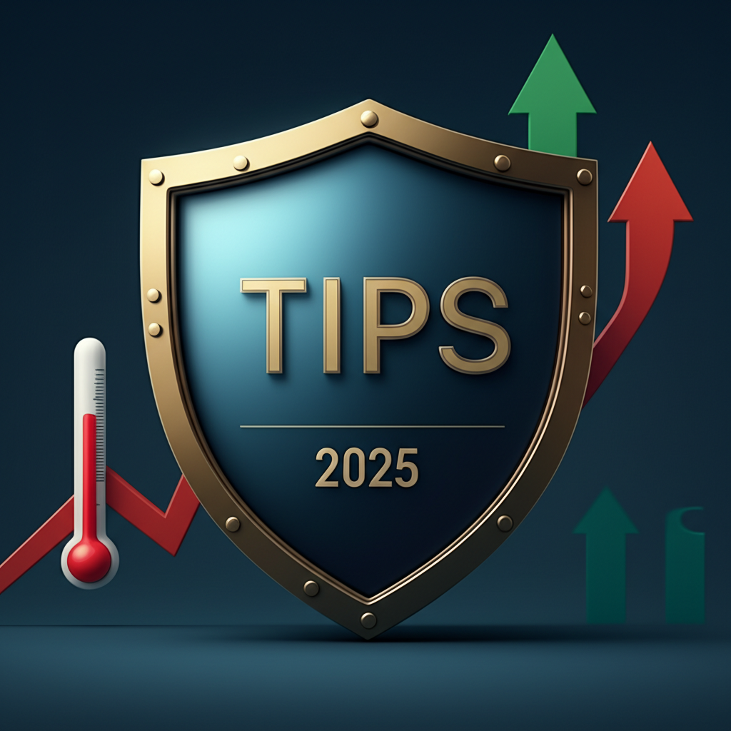 TIPS shield against inflation, 2025, illustration