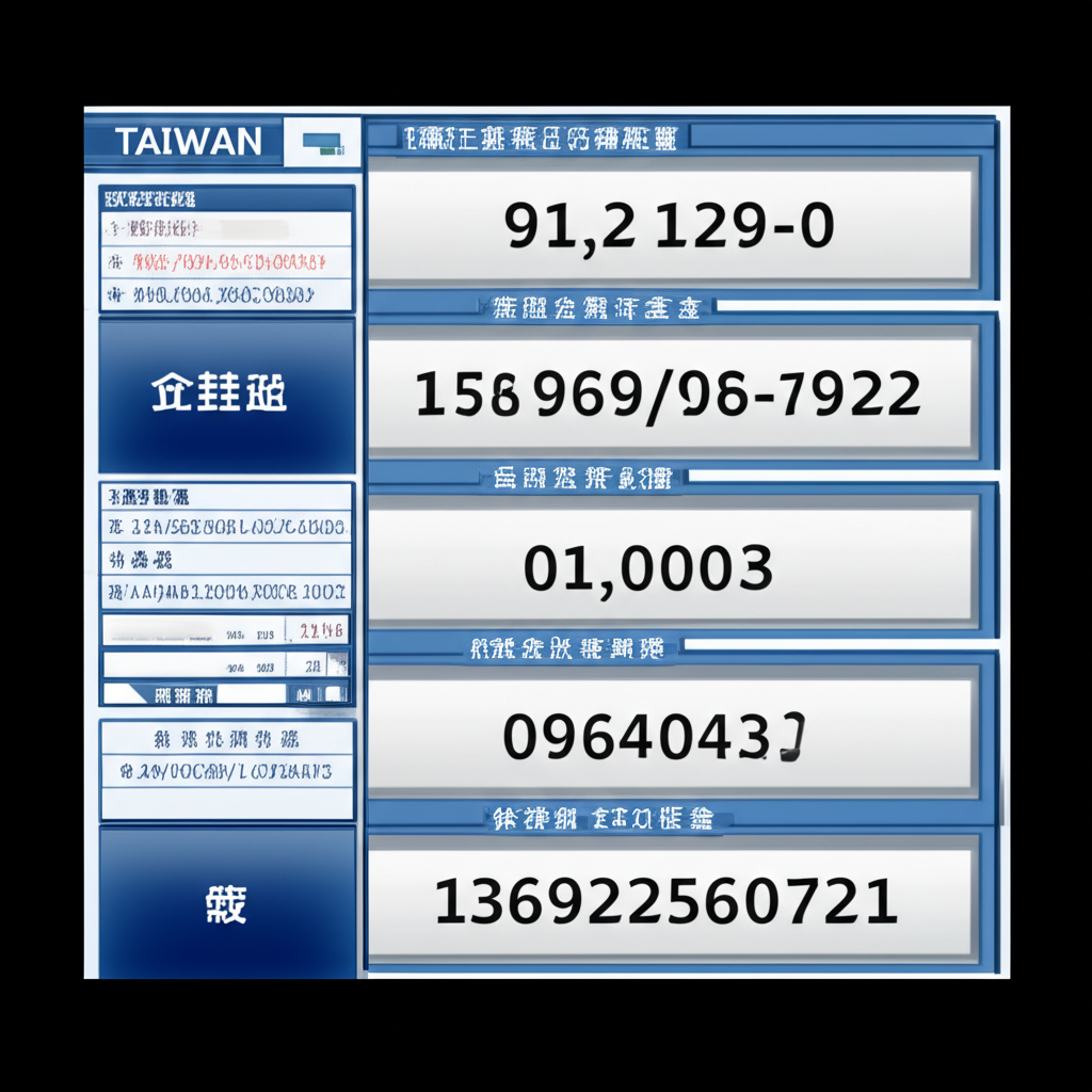 台灣股票代號數位指南插畫
