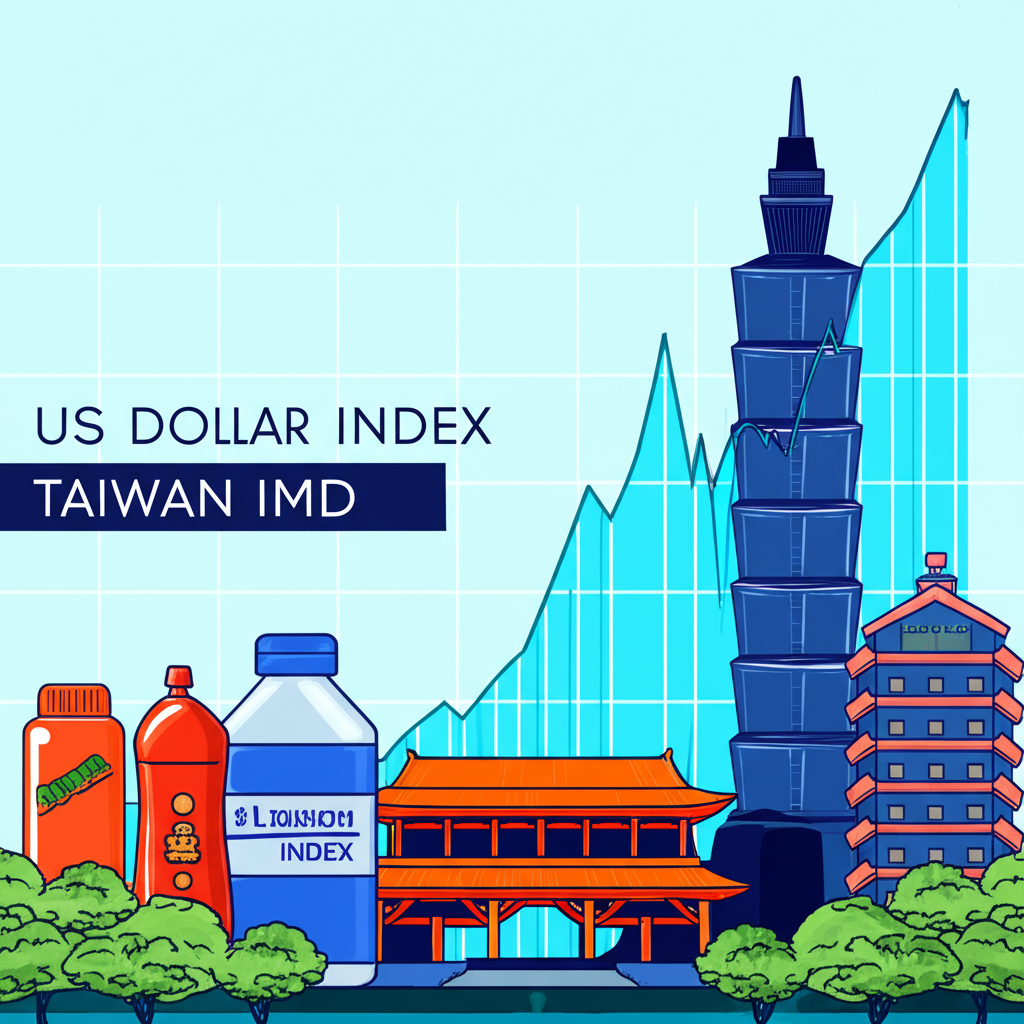 US Dollar Index chart illustrating impact on Taiwan economy