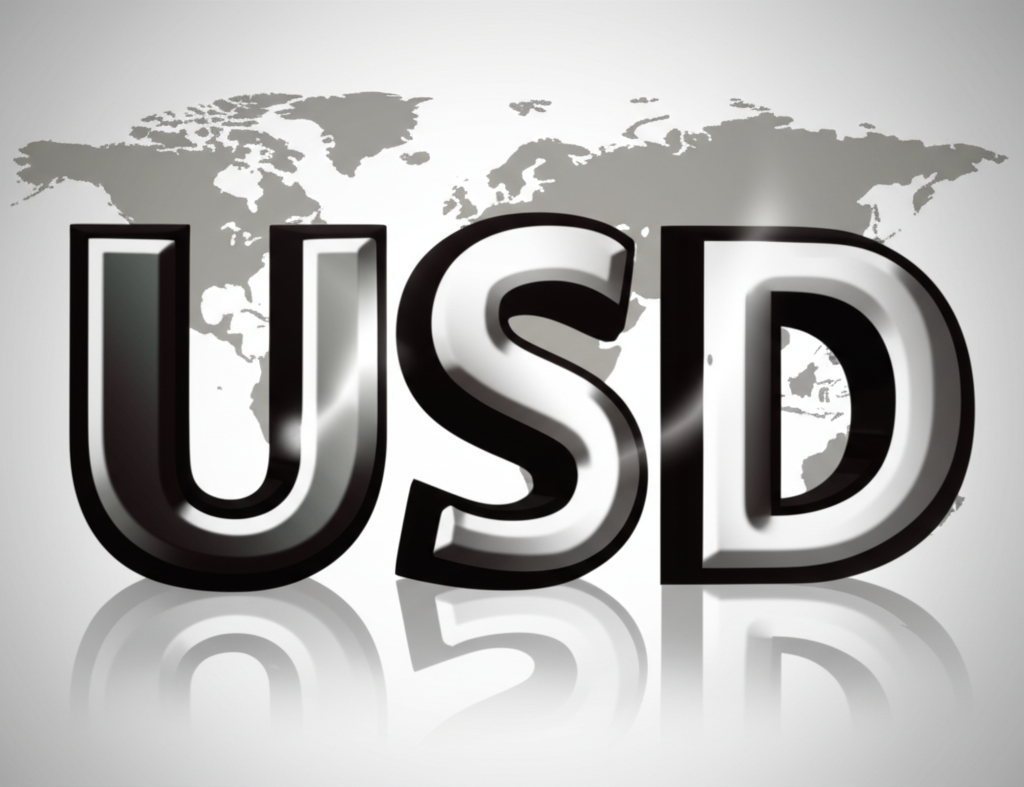 美元上漲全球地圖插圖